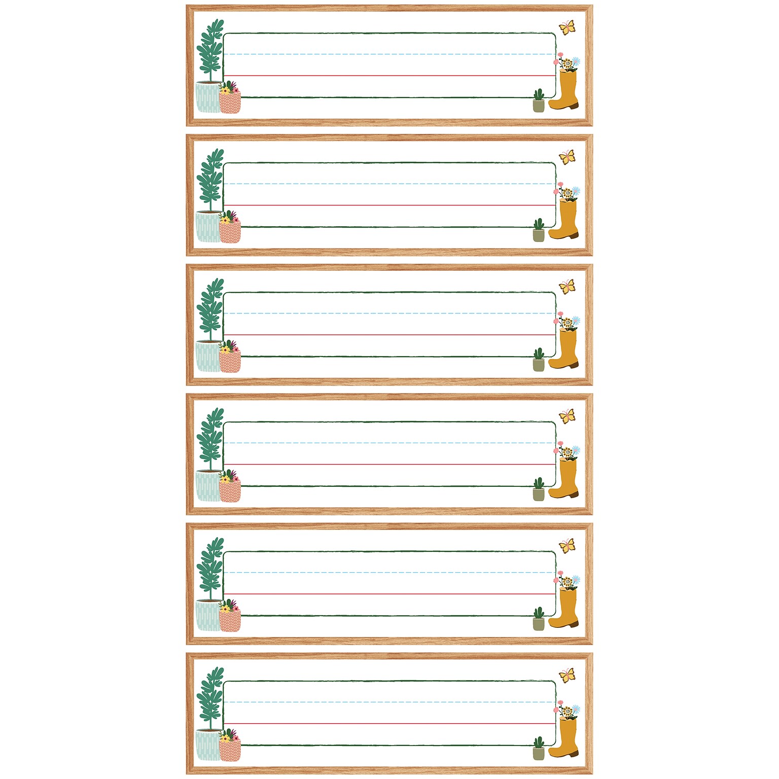 Carson Dellosa Education Grow Together School School Name Plates, 9-1/2 x 3, 36/Pack, 6 Packs/Bundle (CD-122154-6)