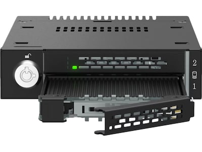 Icy Dock ToughArmor M.2 PCIe 4.0 NVMe SSD Enclosure for External 3.5 Drive Bay, Black (MB834MK-B V2