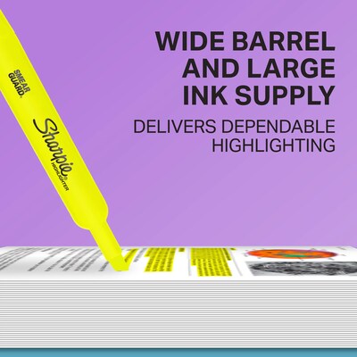 Sharpie Tank Highlighter, Chisel Tip, Assorted, Dozen (25145)