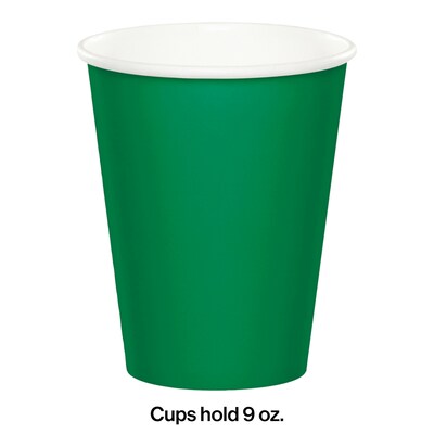 Creative Converting Touch of Color Paper Cups, Emerald Green, 240/Carton (56112B)