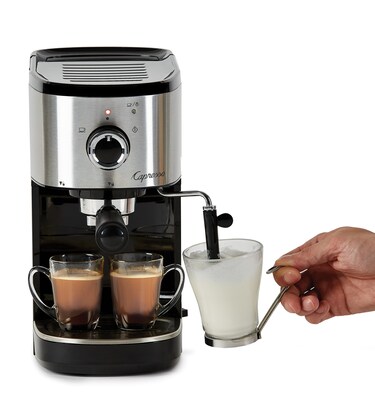 Capresso 2-Cups Pump/Automatic Espresso Machine, Silver (120.05)