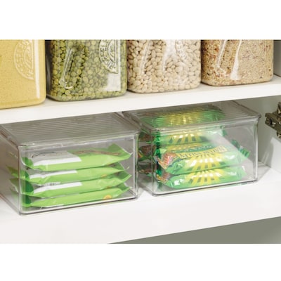 iDESIGN Hinged Lid Organizers, Clear, 6/Set (27826M6)