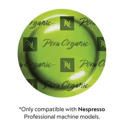 Nespresso Professional Peru Organic Coffee Nespresso Professional Capsules, Espresso Roast, 50/Pack (8782.84)