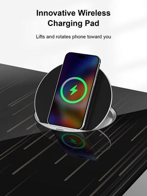 ErgoAV 57"W Electric Rectangular Adjustable Glass Standing Desk, Galaxy Glass (ERDS1-01G)