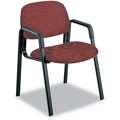 Cava Urth Collection Straight Leg Guest Chair, Burgundy