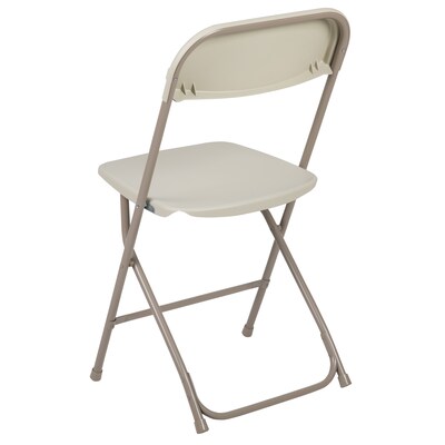 Flash Furniture Plastic Folding Chair, Beige, Set of 4 (4LEL3BEIGE)