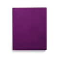 Staples Smooth 2-Pocket Paper Folder with Fasteners, Purple, 25/Box (50776/27544-CC)