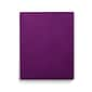 Staples Smooth 2-Pocket Paper Folder with Fasteners, Purple, 25/Box (50776/27544-CC)