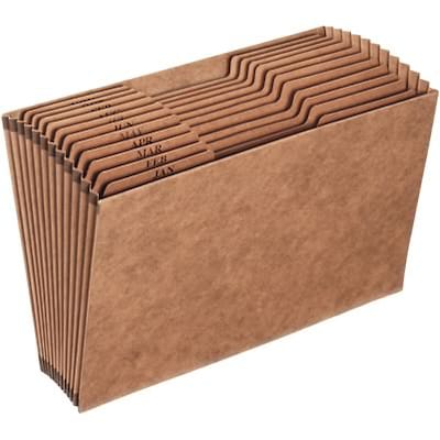 Quill Brand® Heavy-Duty Reinforced Monthly Expanding File (12 Pockets), Legal, Each (723315)