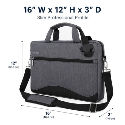 Vangoddy Wave Nylon Messenger Bag, Black (NBKLEA603)