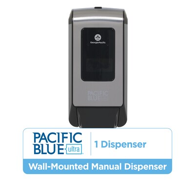Pacific Blue Ultra Wall Mounted Hand Soap/Hand Sanitizer Dispenser, Stainless (53060)