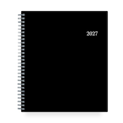 2027 Blue Sky 8 x 10 Monthly Planner, Black (160970)