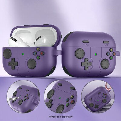 SaharaCase Inspire Series Silicone Case with Premium Clip for Airpods Pro 3, Shock Absorbing, Purple Orchid (HP00227)
