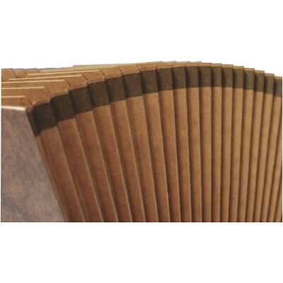 Quill Brand® Heavy-Duty Reinforced Expanding File, Monthly Index, 12 Pockets, Letter Size, Brown (723314)