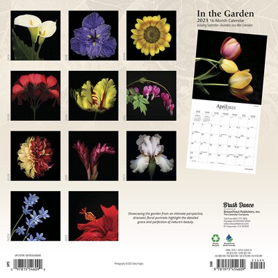 2023 Brush Dance In the Garden 12 x 12 Monthly Wall Calendar, (9781975454609)