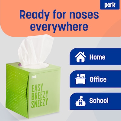 Perk™ Ultra Soft Tissue, 2-Ply, 95 Sheets/Box, 6 Boxes/Pack (PK57779)