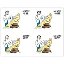Medical Arts Press® Dental Postcards; for Laser Printer; Long Time No See, 100/Pk