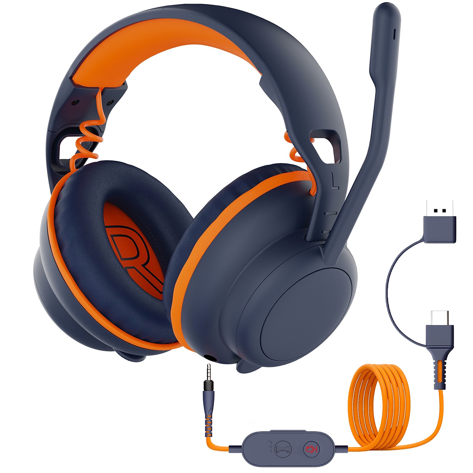 Delton Ascent S35 USB-A/USB-C Noise Canceling Stereo Phone & Computer Headset (DWHASUSB)
