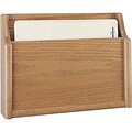 Wooden Mallet Solid Wood Chart Holder; 1-Pocket, 2 Depth