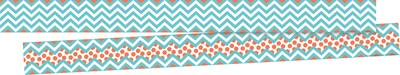Barker Creek Chevron Beautiful Designer Bulletin Board Set (BCP-3581)