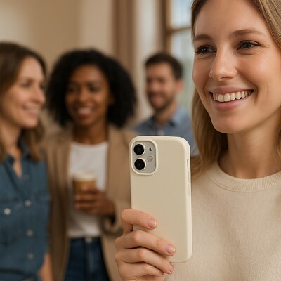 SaharaCase Venture Series MagSafe Compatible Phone Case for iPhone 17, Shock Absorbing, Sand Beige (CP00918)