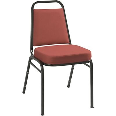 KFI® 820 Series Fabric Padded Seat Stacking Chairs; Burgundy Fabric, Black Frame