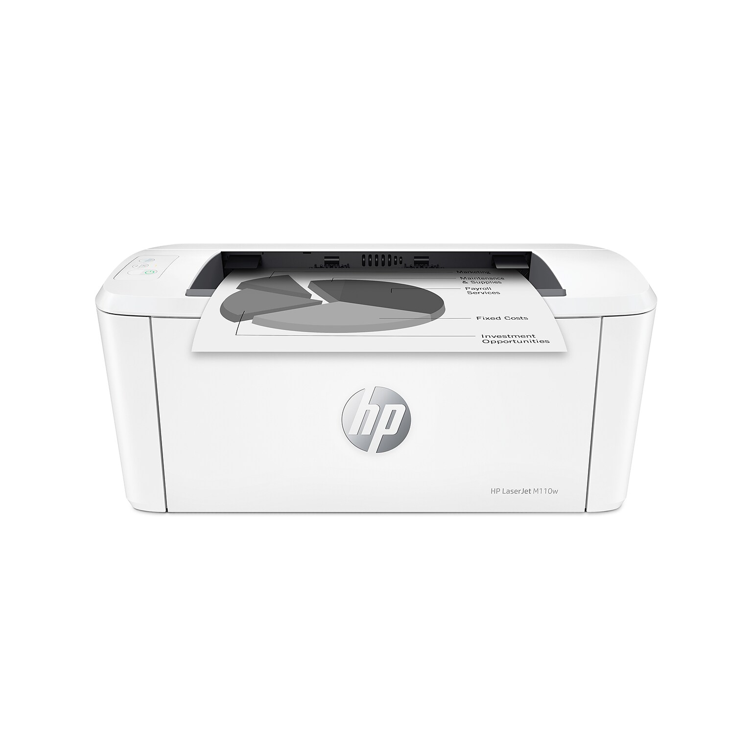 HP LaserJet M110w Wireless Black & White Laser Printer, Perfect for Home Office, Instant Ink eligible (7MD66F)