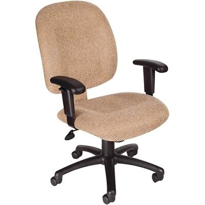 Lincolnshire Seating B495 Series Fabric Task Chair With Adjustable Arms; Chestnut