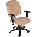 Lincolnshire Seating B495 Series Fabric Task Chair With Adjustable Arms; Chestnut