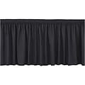 NPS® 32H x 48L Stage Shirred Pleat Skirting, Black (SS324810)