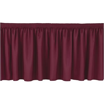 National Public Seating® 24Hx 4W Shirred Stage Skirts; Burgundy