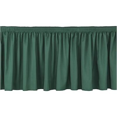 National Public Seating® 4W x 16H Shirred Stage Skirts; Green