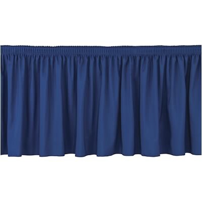 National Public Seating® 8Hx4W Shirred Stage Skirts; Navy