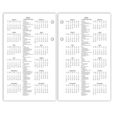 2026 AT-A-GLANCE Photographic 6" x 3.5" Desk Calendar Refill Pages (E417-50-26)