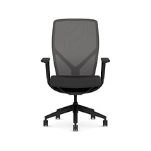 HON Flexion Fabric/Mesh Swivel Task Chair, Black (HFXT1.F0.STC.A.H.IM.CU10.NL.SB.T)