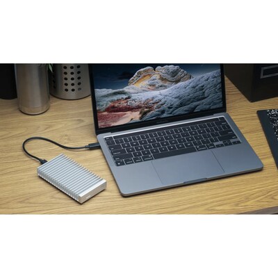 OWC Express M.2 External Hard Drive Enclosure, SSD, Silver (OWCUS4EXP1M2)