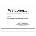 Medical Arts Press® Professional Custom Courtesy Cards; Welcome, White