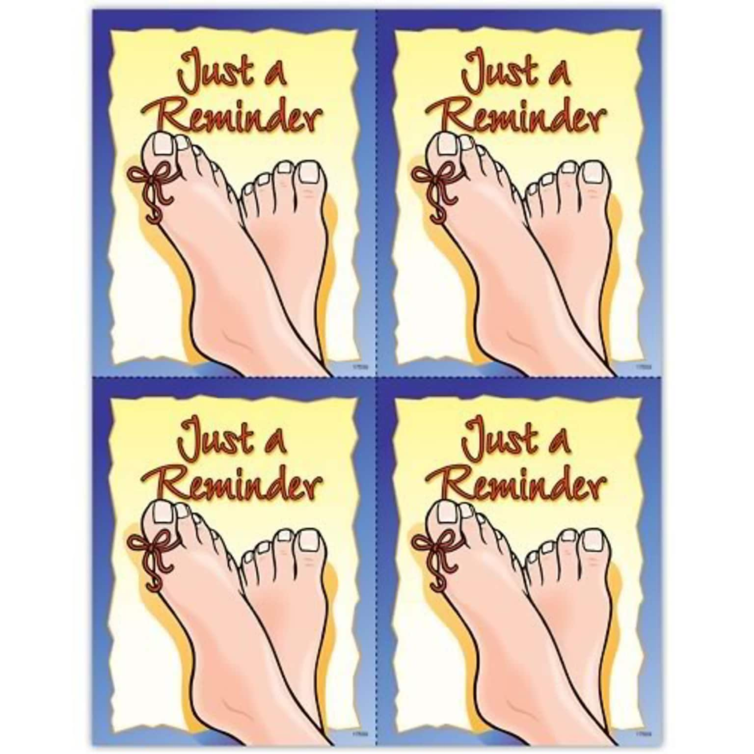 Podiatry Postcards; for Laser Printer; Just A Reminder, 100/Pk