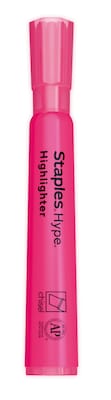 Staples Hype Tank Highlighters, Chisel Tip, Assorted, 5/Pack (29228)