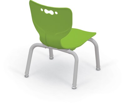 MooreCo 10" Hierarchy Student Chair with 4 Legs, Green/Platinum Base (703673561716)