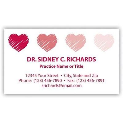 Custom 1-2 Color Business Cards, CLASSIC® Laid Solar White 80#, Raised Print, 1 Custom Ink, 2-Sided, 250/PK