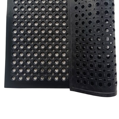Floortex Doortex Open-Top Anti-Fatigue Mat, 60 x 40, Black (NREMFLRU0106)