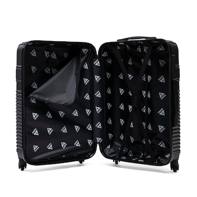 InUSA Resilience 4-Piece Hardside Spinner Luggage Set, TSA Checkpoint Friendly, Coal (IURESSMLXL-COA)