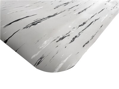 Crown Mats Workers-Delight Spiffy Vinyl Supreme Anti-Fatigue Mat, 36" x 144", French Gray (WV 1232FY)