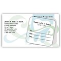 Medical Arts Press® Dual-Imprint Peel-Off Sticker Appointment Cards; Green, Wave