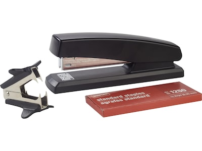 Staples Desktop Stapler Set with Claw Staple Remover and 1250 Staples – Complete Stapling Kit