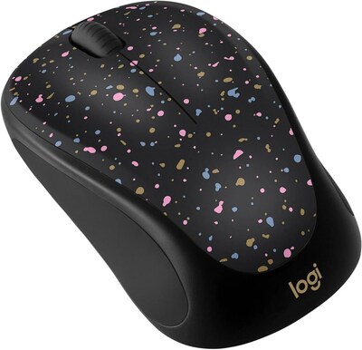 Logitech Wireless Ambidextrous Optical USB Mouse, Speckles (910-007272)