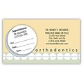 Medical Arts Press® Dual-Imprint Peel-Off Sticker Appointment Cards; Orthodontic Braces