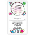 Medical Arts Press® Dual-Imprint Peel-Off Sticker Appointment Cards; Paisly Tooth