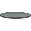 HON® Self-Edge Round Hospitality Table Top, 30 Dia., Steel Mesh Pattern, Charcoal